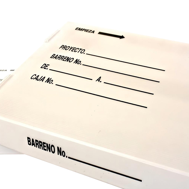 Corrugated plastic core boxes