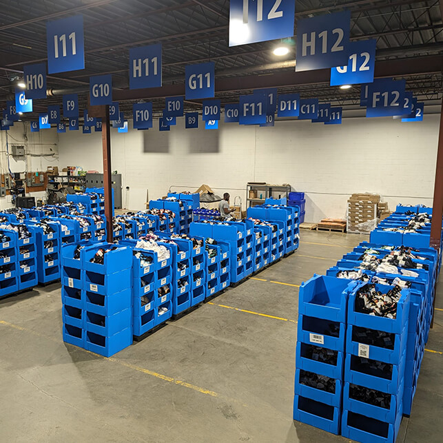 Pick bins Shelf bins