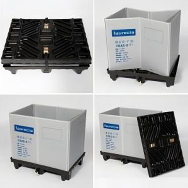 Corrugated plastic pallet box