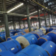 Corrugated plastic rolls for steel protection