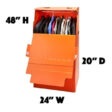 Corrugated plastic wardrobe boxes