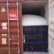 Black plastic bulkhead sheets